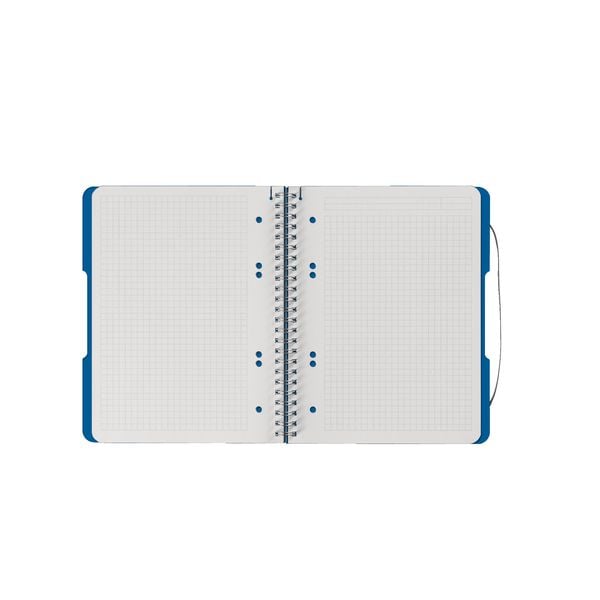 Produktbild: Herlitz Spiralblock A5 to go 80 Blatt kariert blau