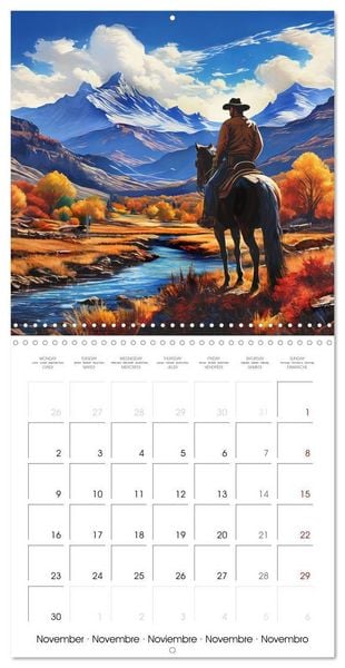 Produktbild: Man and Horse - Western Life (Wall Calendar 2026 12 &times; 12 Inch) CALVENDO 12 Month Wall Calendar