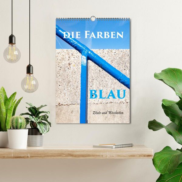 Produktbild: Die Farben blau (Wandkalender 2026 DIN A3 hoch), CALVENDO Monatskalender