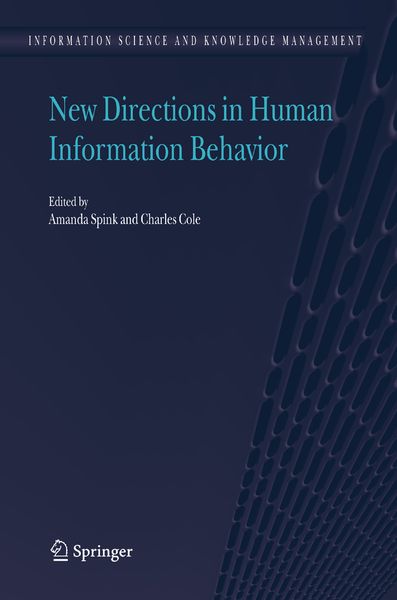Produktbild: New Directions in Human Information Behavior