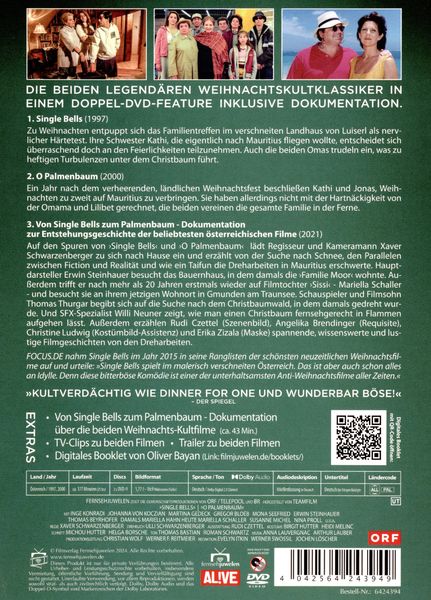 Produktbild: Single Bells + O Palmenbaum + Dokumentation &uuml;ber die beiden Weihnachts-Kultfilme (Fernsehjuwelen) [2 DVDs]
