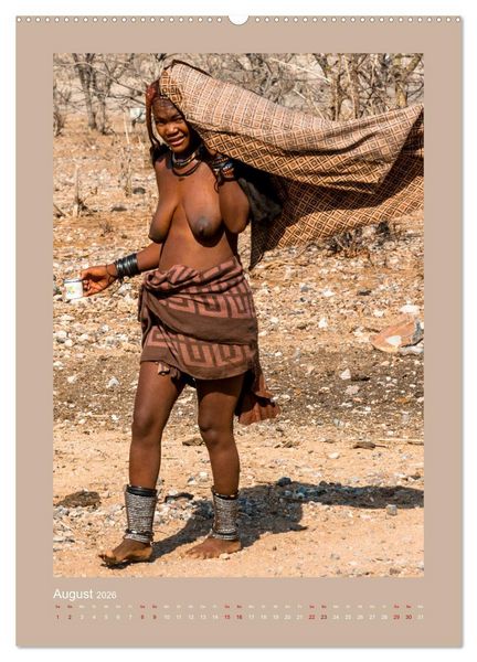 Produktbild: Besuch bei den Himbas - Namibia (hochwertiger Premium Wandkalender 2026 DIN A2 hoch), Kunstdruck in Hochglanz