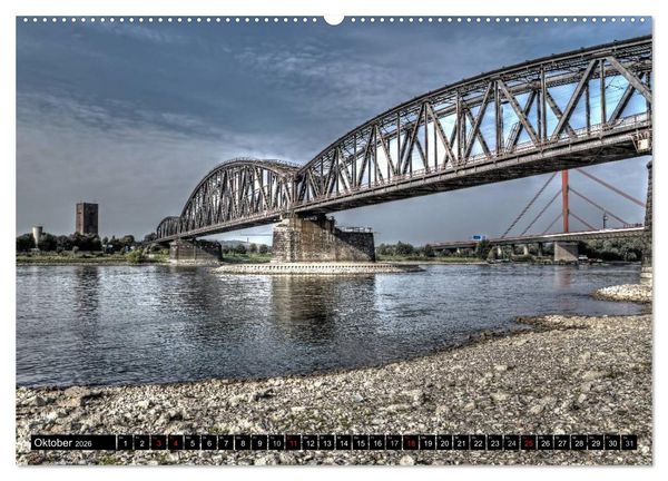 Produktbild: Duisburg am Rhein - R(h)einblicke (hochwertiger Premium Wandkalender 2026 DIN A2 quer), Kunstdruck in Hochglanz