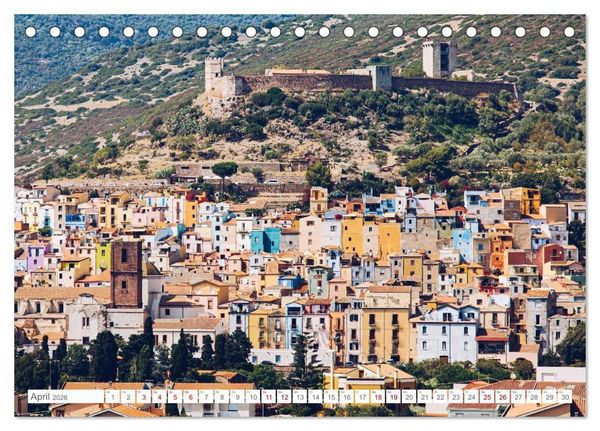 Produktbild: Sardinien. Sch&ouml;ne Landschaften und bunte St&auml;dte. (Tischkalender 2026 DIN A5 quer), CALVENDO Monatskalender