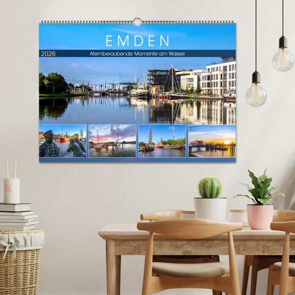 Produktbild: EMDEN Atemberaubende Momente am Wasser (Wandkalender 2026 DIN A2 quer), CALVENDO Monatskalender