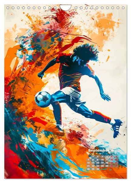 Produktbild: Fussball - Spieler in Action (Wandkalender 2026 DIN A4 hoch), CALVENDO Monatskalender
