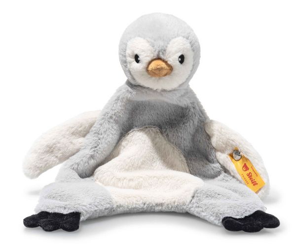Produktbild: Steiff 242823 - Lio Pinguin Schmusetuch, Pl&uuml;sch, 26 cm