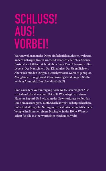 Produktbild: Aus! Die Wissenschaft vom Ende