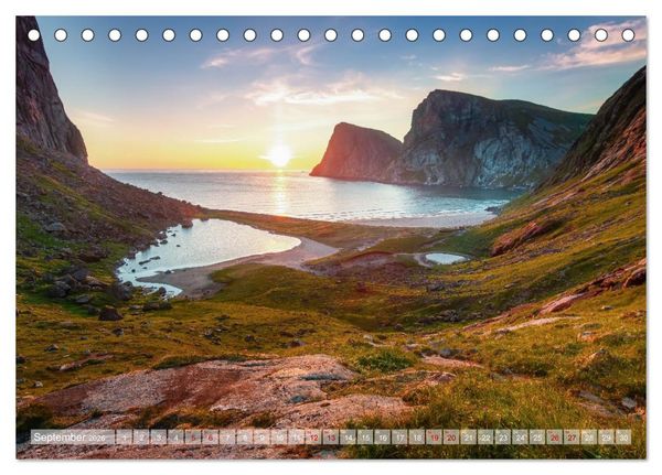 Produktbild: Land. Licht. Meer. (Tischkalender 2026 DIN A5 quer), CALVENDO Monatskalender