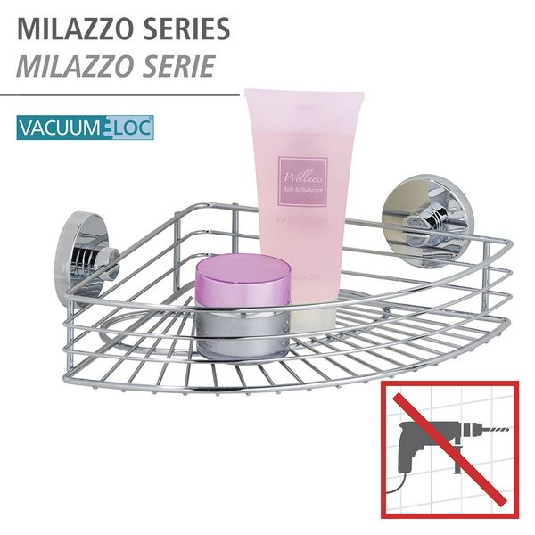 Produktbild: Vacuum-Loc&reg; Eckablage Mod. Bari, Befestigen ohne bohren