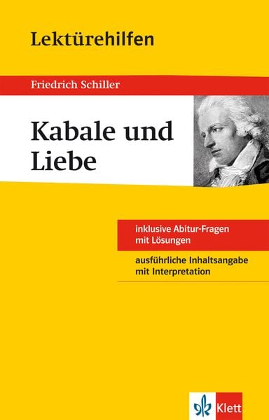 Lektürehilfen Friedrich Schiller 'Kabale und Liebe'; Taschenbuch von Georg Müller, Klett Lerntraining bei PONS Langenscheidt GmbH, 978-3-12-923065-7