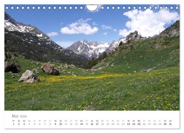 Produktbild: Traumlandschaften Spaniens - Pyren&auml;en 2026 (Wandkalender 2026 DIN A4 quer), CALVENDO Monatskalender