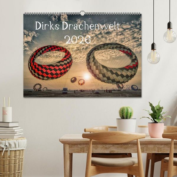 Produktbild: Dirks Drachenwelt (Wandkalender 2026 DIN A2 quer), CALVENDO Monatskalender