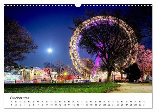 Produktbild: Wien nach Sonnenuntergang (Wandkalender 2026 DIN A3 quer), CALVENDO Monatskalender