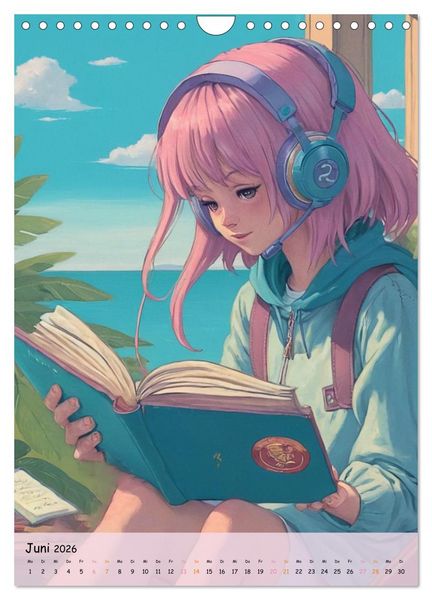 Produktbild: Tr&auml;ume eines jungen Herzens &ndash; Eine Manga-Reise zur Selbstfindung (Wandkalender 2026 DIN A4 hoch), CALVENDO Monatskalender