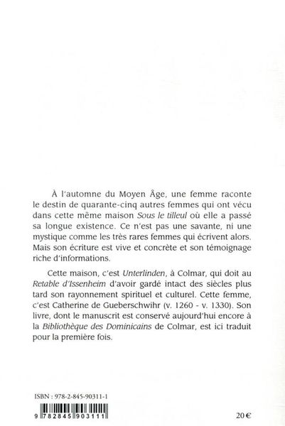 Produktbild: A l'ombre d'un tilleul : les vies des soeurs d'Unterlinden