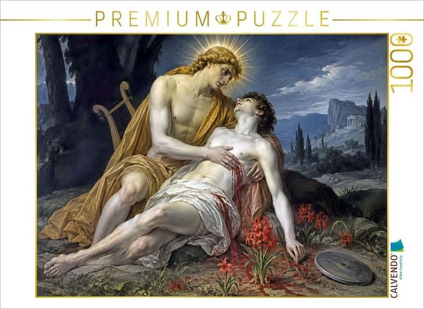 CALVENDO Puzzle Apollon und Hyakintos | 1000 Teile Lege-Größe 64 × 48 cm Foto-Puzzle für glückliche Stunden