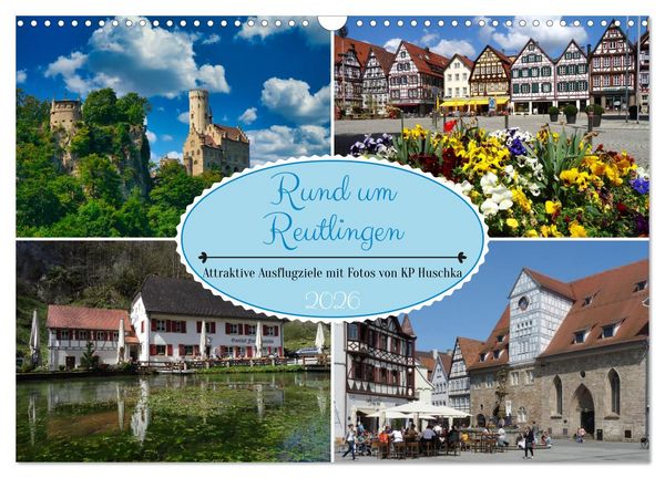 Produktbild: Rund um Reutlingen (Wandkalender 2026 DIN A3 quer), CALVENDO Monatskalender