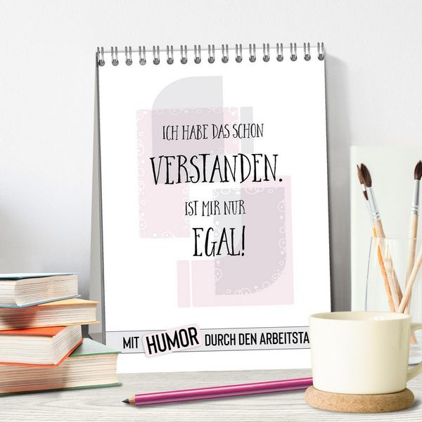 Produktbild: Mit Humor durch den Arbeitstag (Tischkalender 2026 DIN A5 hoch), CALVENDO Monatskalender