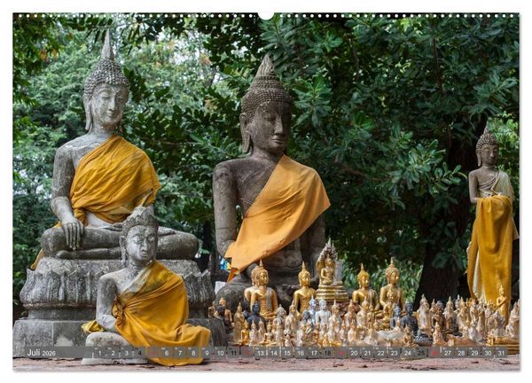 Produktbild: Buddha - Momente der inneren Einkehr (hochwertiger Premium Wandkalender 2026 DIN A2 quer), Kunstdruck in Hochglanz