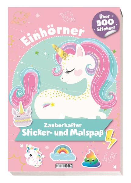 Produktbild: Einh&ouml;rner: Zauberhafter Sticker- und Malspa&szlig;