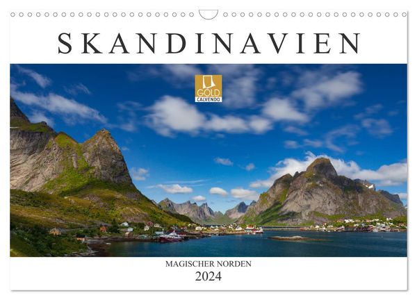 Skandinavien: Magischer Norden (Wandkalender 2024 DIN A3 quer), CALVENDO Monatskalender