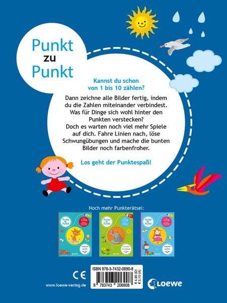 Produktbild: Punkt zu Punkt - Mit den Zahlen von 1 bis 10 (blau)