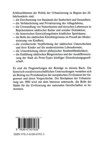 Produktbild: Stadtgesellschaft und Kindheit im Proze&szlig; der Zivilisation