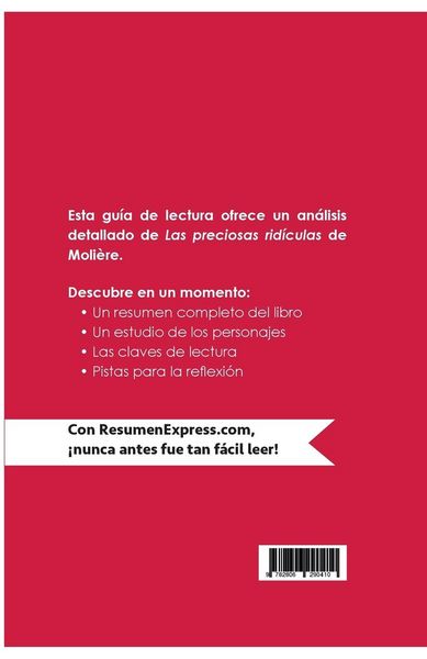 Produktbild: Las preciosas rid&iacute;culas de Moli&egrave;re (Gu&iacute;a de lectura)