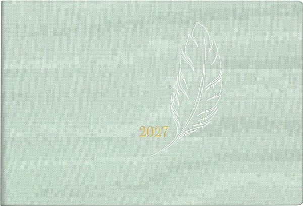 Produktbild: rido/id&eacute; 7017515027 Taschenkalender Mod. Septimus 2027 "Feather" A6 quer, Textil
