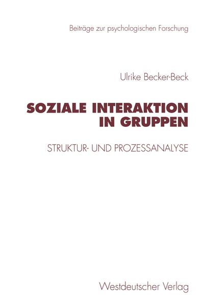 Produktbild: Soziale Interaktion in Gruppen