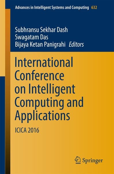 Produktbild: International Conference on Intelligent Computing and Applications