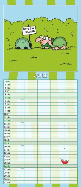 Produktbild: Lach mal wieder... 2026 Familienplaner - Familienkalender - Wandkalender - 19,5x45