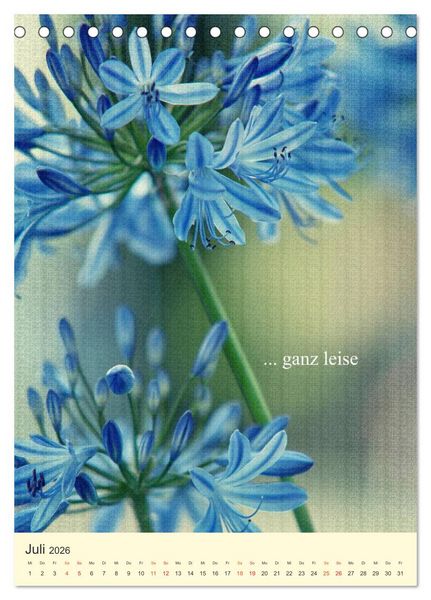 Produktbild: flowers (Tischkalender 2026 DIN A5 hoch), CALVENDO Monatskalender