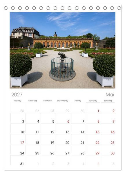 Produktbild: Tischplaner 2027 - Glanzvolles Weilburg (A5 Tischkalender zum Aufstellen) CALVENDO