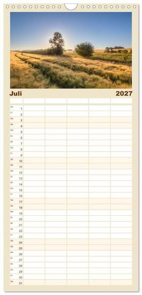 Produktbild: Familienplaner 2027 - Magische Stimmungen in Mecklenburg-Vorpommern mit 5 Spalten (Wandkalender, 21 x 45 cm) CALVENDO