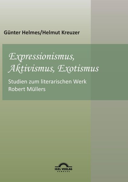 Produktbild: Expressionismus, Aktivismus, Exotismus