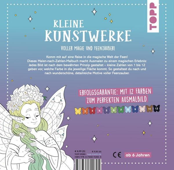 Produktbild: Malen nach Zahlen Malbuch Feen