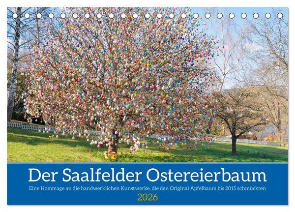 Produktbild: Der Saalfelder Ostereierbaum (Tischkalender 2026 DIN A5 quer), CALVENDO Monatskalender