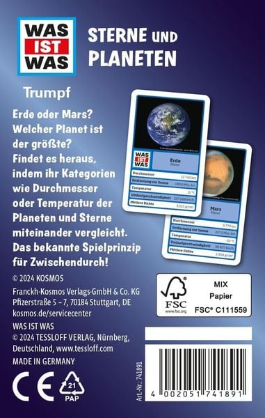 Produktbild: WAS IST WAS Trumpf: Sterne und Planeten