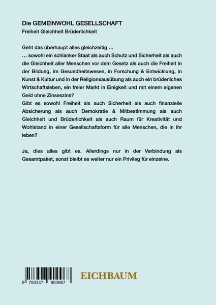Produktbild: Die Gemeinwohl Gesellschaft