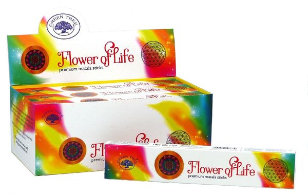 Produktbild: R&auml;ucherst&auml;bchen Green Tree "Flower of Life" 15gr.