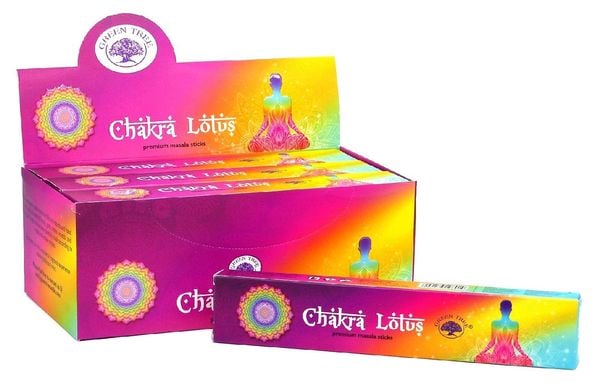 Produktbild: R&auml;ucherst&auml;bchen Green Tree "Chakra Lotus" 15gr.