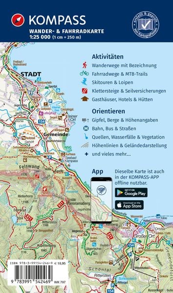 Produktbild: KOMPASS Wanderkarten-Set 797 Münchner Hausberge Ost, Bayerische Voralpen, Isarwinkel, Tegernsee, Schliersee, Achensee (3 Karten) 1:25.000
