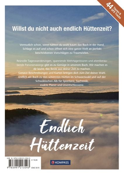 Produktbild: KOMPASS Endlich H&uuml;ttenzeit - Im L&auml;ndle