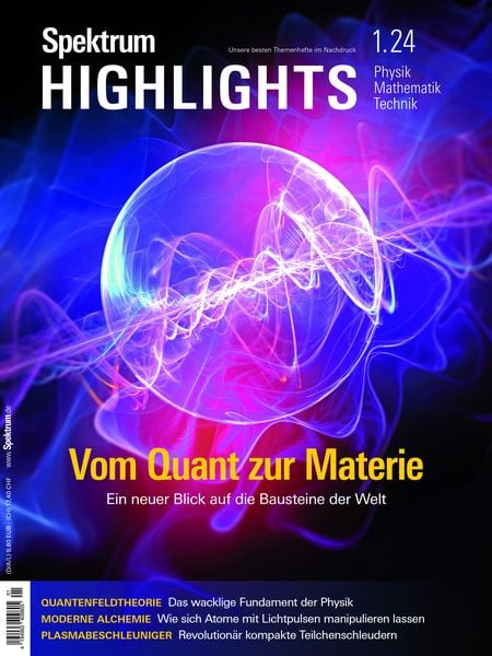 Produktbild: Spektrum Highlights 1/2024 - Vom Quant zur Materie