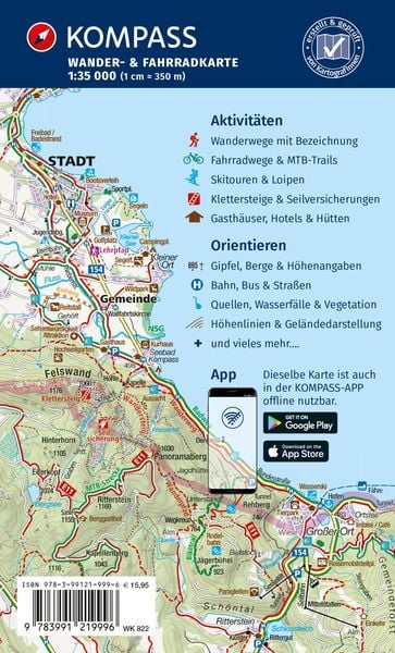 Produktbild: KOMPASS Wanderkarten-Set 822 Bonn, Siebengebirge, Ahrtal (2 Karten) 1:35.000
