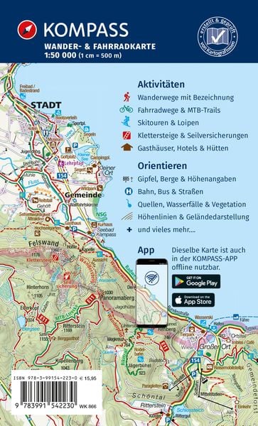 Produktbild: KOMPASS Wanderkarten-Set 866 Erzgebirge (2 Karten) 1:50.000