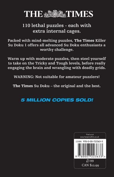 Produktbild: The Times Killer Su Doku Book 1