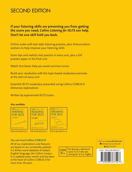 Produktbild: Collins English for Exams Listening for IELTS